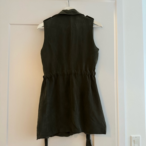 Elevenses Anthropologie Draped Trench Vest - Picture 3 of 4
